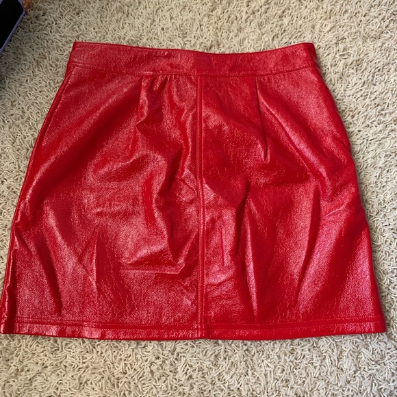 F21 Red Skirt - Picture 3 of 3